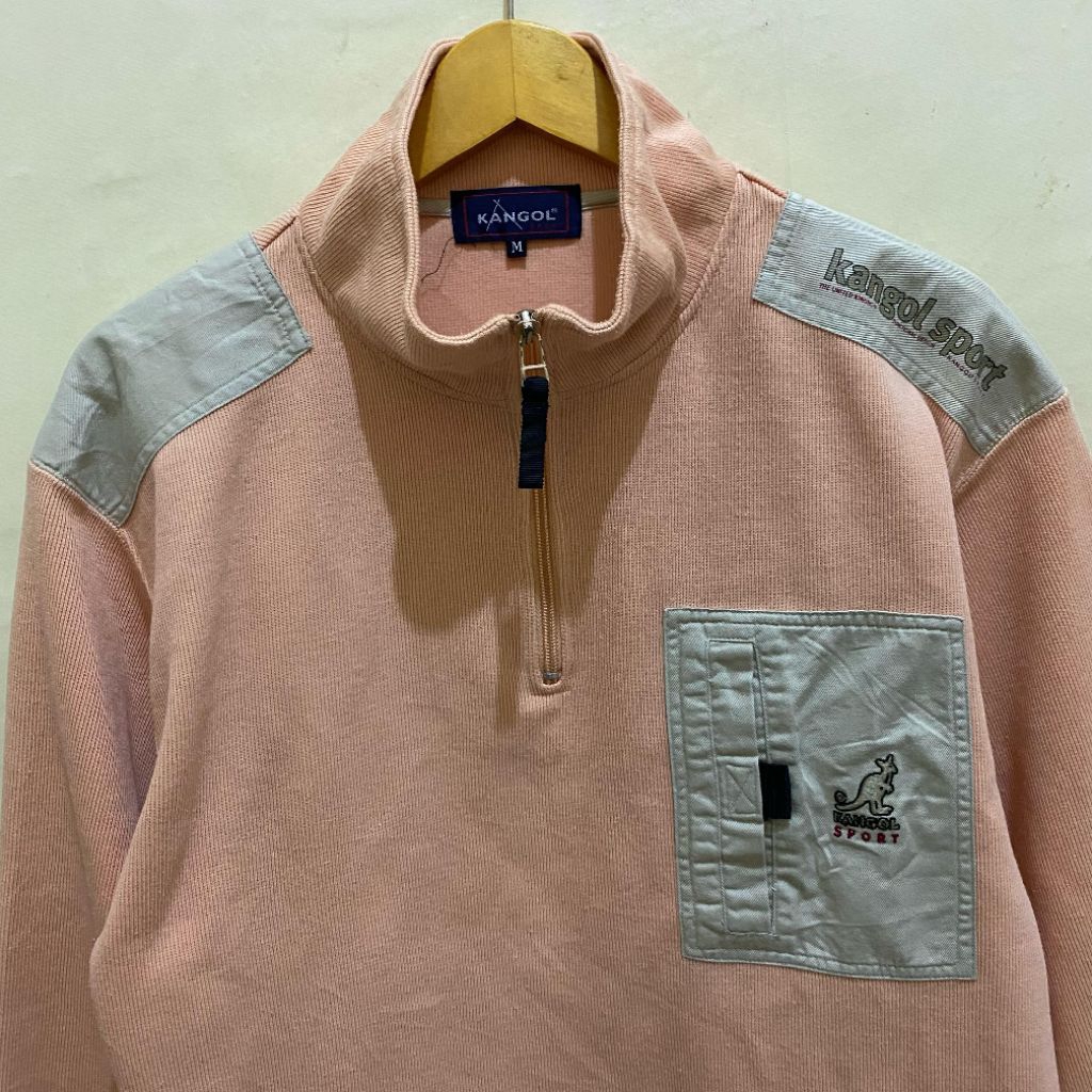 Kangol Sport born British half zipper tracktop original second Bekas murah. jual kangol original mur