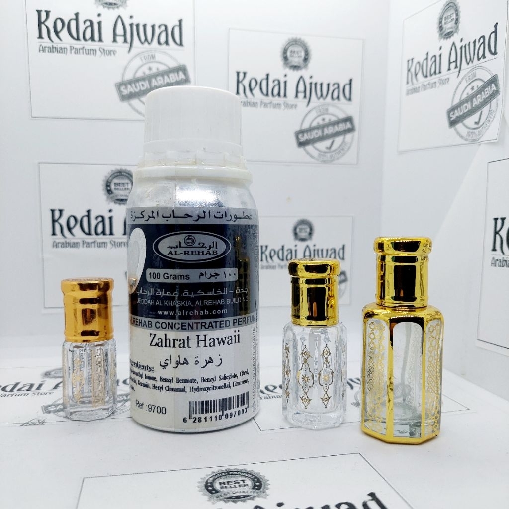 Zahrat Hawai Al-Rehab | Parfum Zahrat Hawai Bibit Murni 100% Tanpa Campuran By Zahrat Hawai