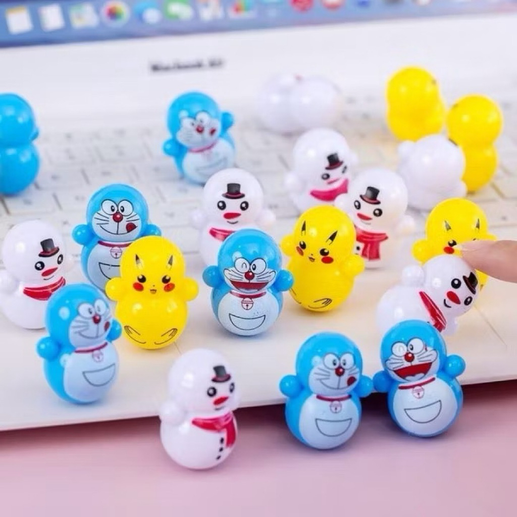 mainan doraemon Mainan Anak Boneka Goyang Tumbler Mini Stress Relief Toy