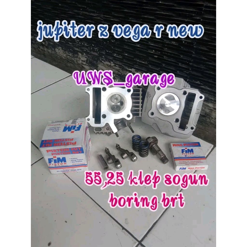 paket bore up Jupiter z Vega new 53.5 54 55 58 klep sogun harian