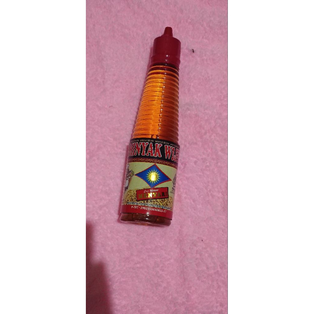 minyak wijen 150ml, cap sinar mentari, halal