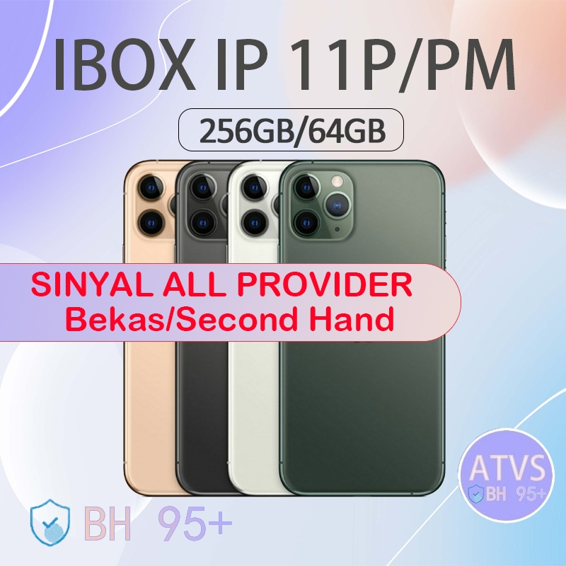 IBOX SECOND IP 11 PRO MAX/PRO 256GB/64GB FULLSET MULUS SECOND GOOD CONDITIONS