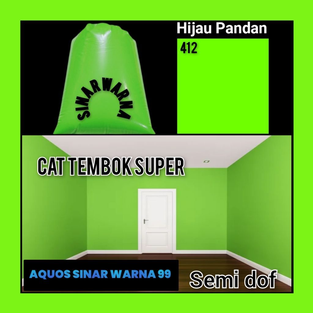 cat tembok warna hijau pandan cat tembok 1 kg cat tembok super cat tembok kiloan