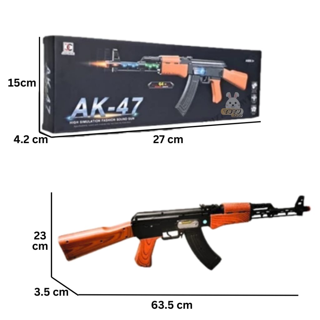 Tembakan Anak Sniper D COBRA AK47 Mainan Pistol Senjata Senapan Infrared Gun AK 47