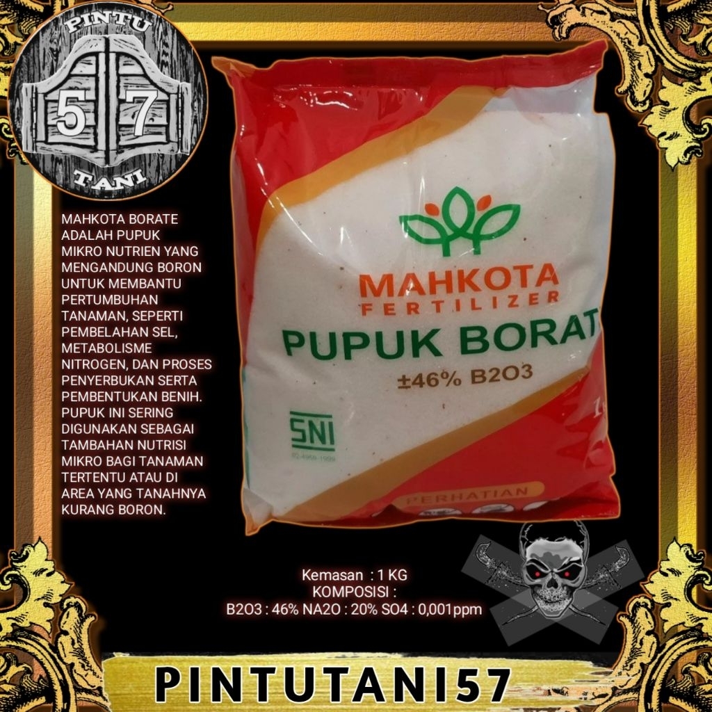 PUPUK BORATE MAHKOTA 1KG
