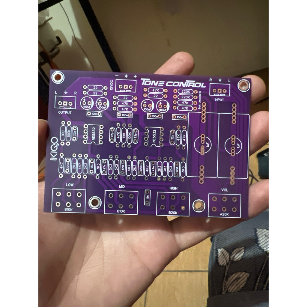 PCB Tone control 4 Pot