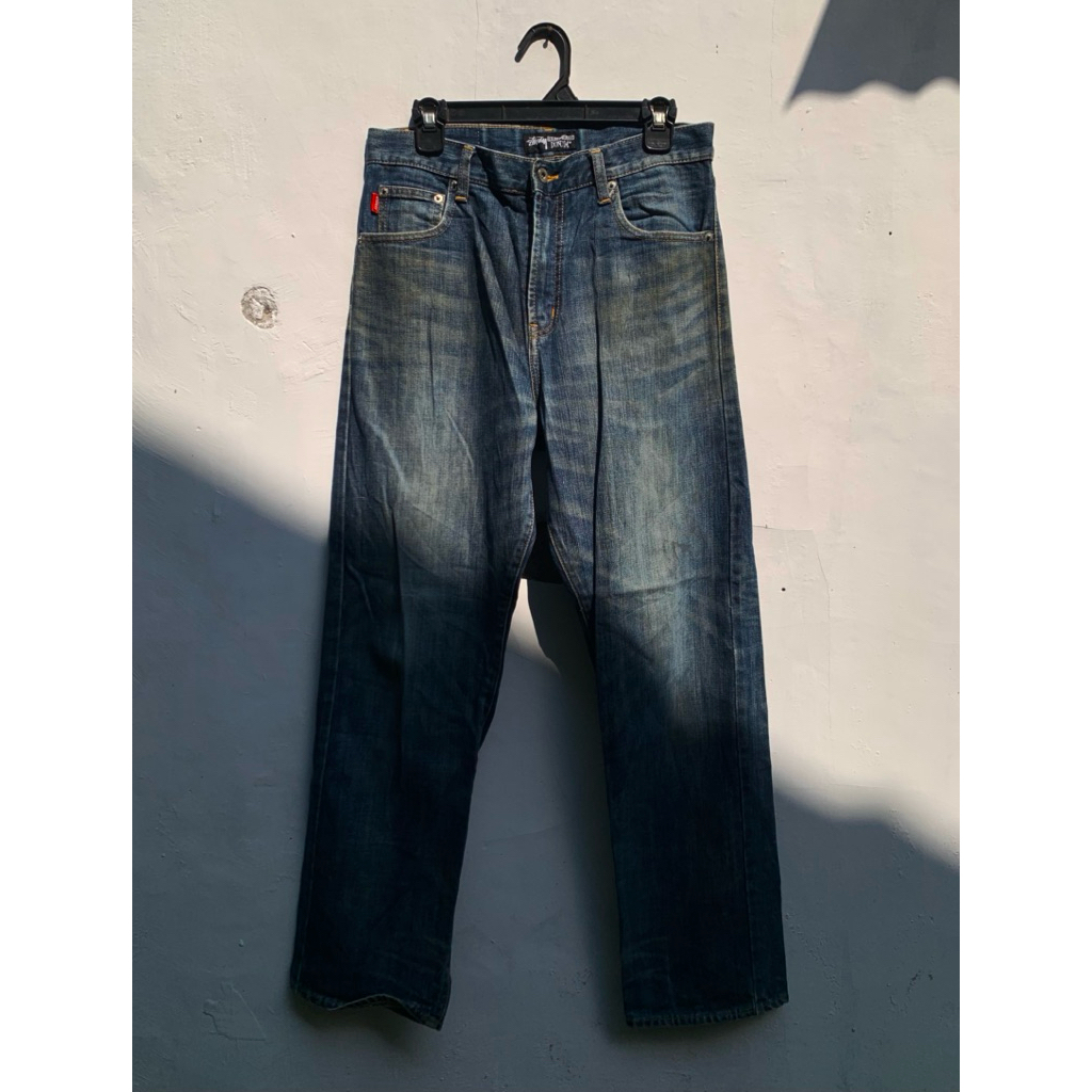 vintage stussy rough and rugged jeans