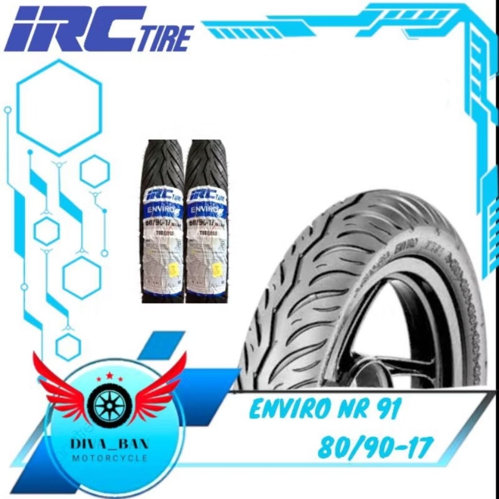 BAN TUBELESS IRC ENVIRO NR 91 80/90-17