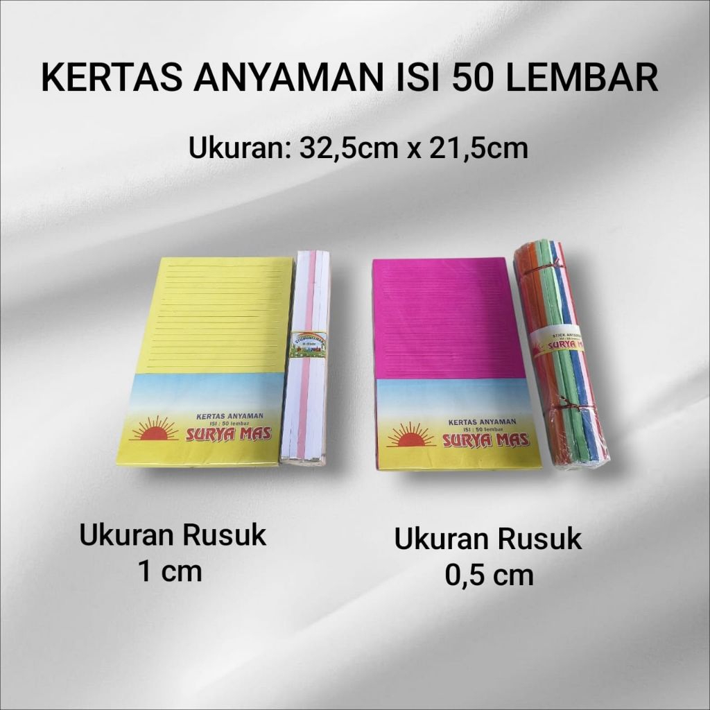 Kertas Anyaman Belum Jadi & Siap Untuk Dipakai