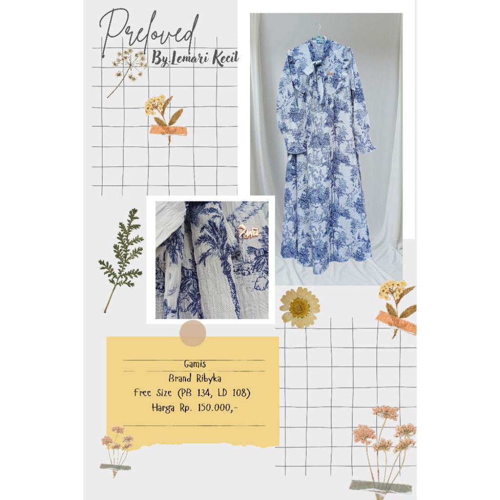 TERMURAH Preloved.Mamita Gamis Brand Ribyka