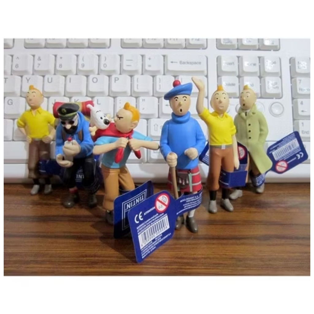 adventure of tintin figure tintin topper tin tin mainan tintin set
