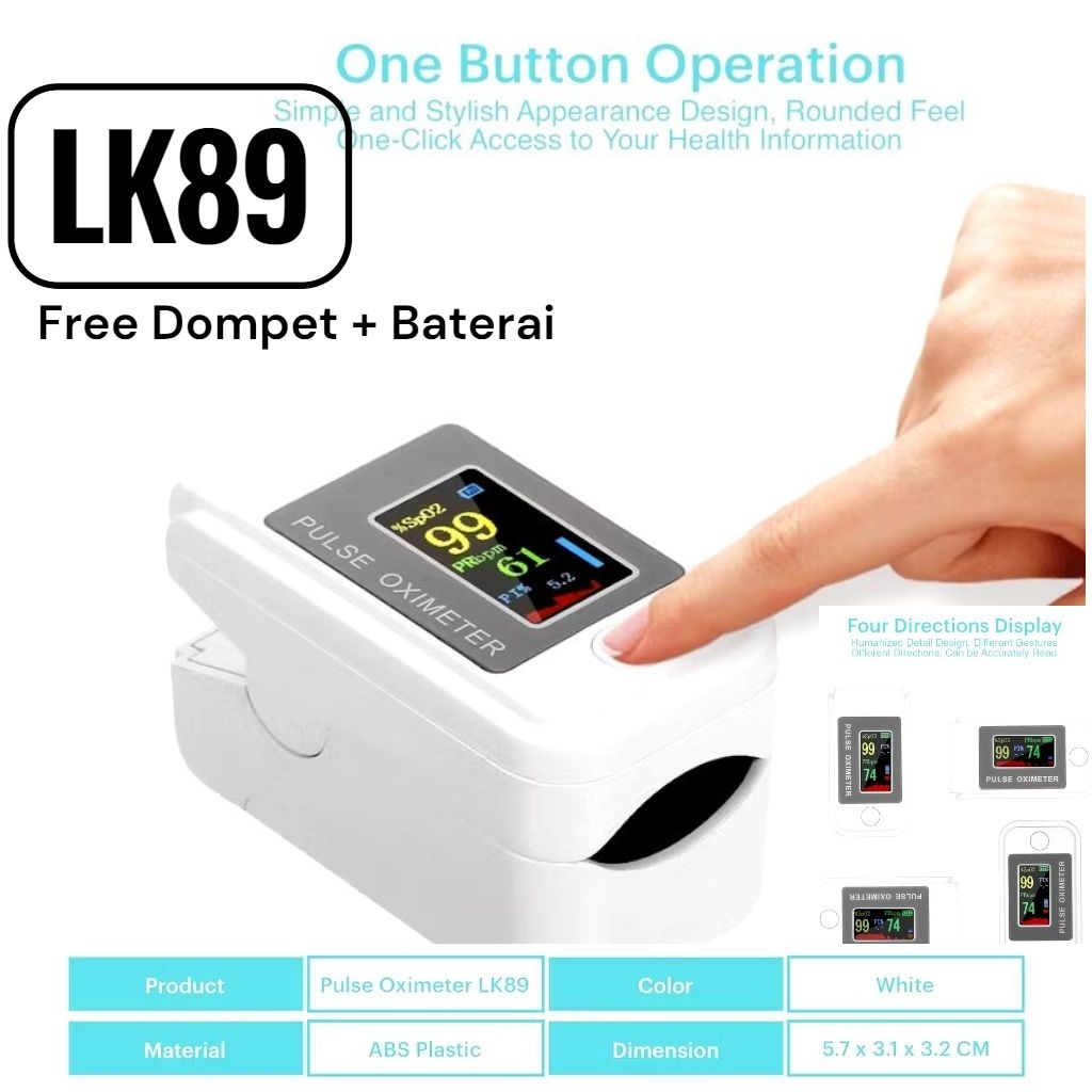 ORI Oximeter LK89 Oxymeter LK 89 Free POUCH + Barerai