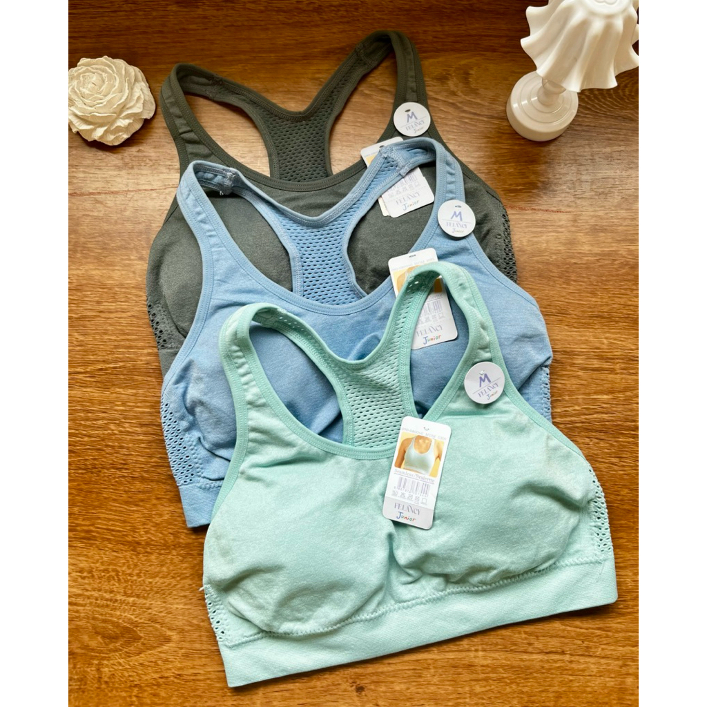 FELANCY SPORT BRA JUNIOR BRA OLAHRAGA ANAK PEREMPUAN STEP 2 Size M L usia 10 11 12 13 14 15 117 18 s
