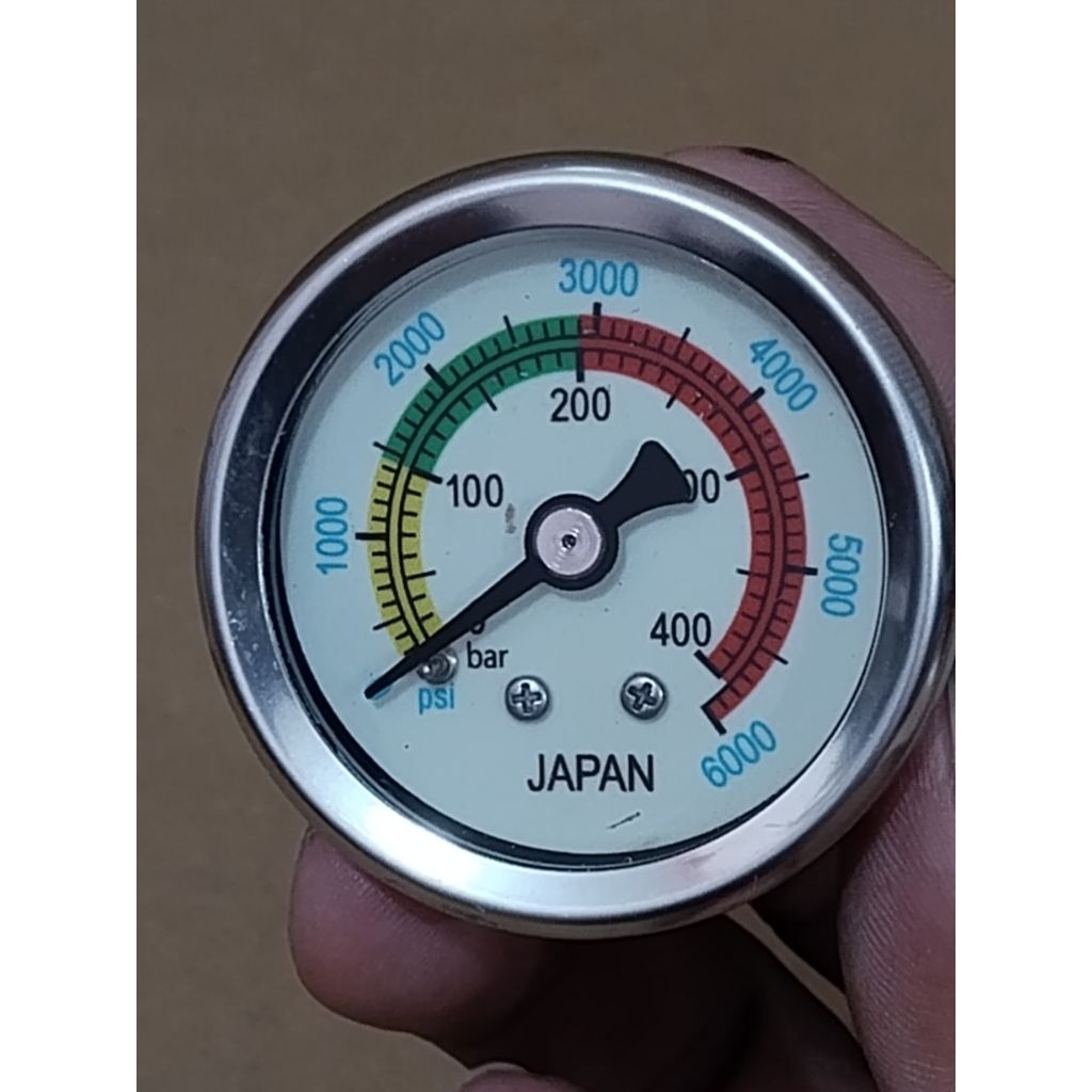 Manometer Pompa PCP 6000psi, Manometer besar Japan 6000psi, sparepart pompa PCP import