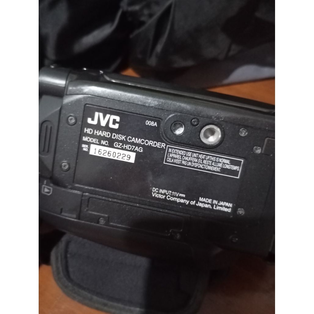 handycam JVC HD GZ - HD7AG HDD 3CCD 60GB hybrid everio bekas