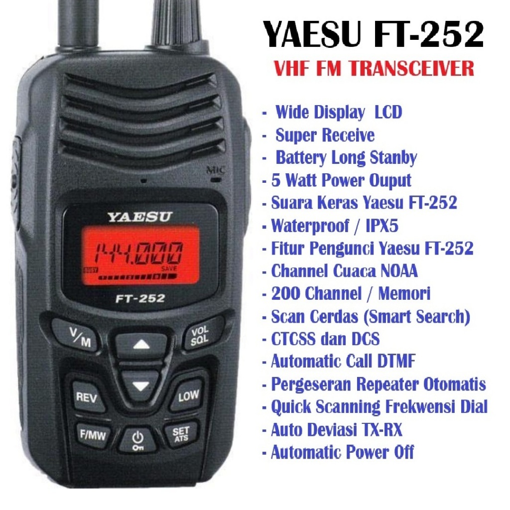 HT YAESU FT-252 VHF FM TRANSCEIVER