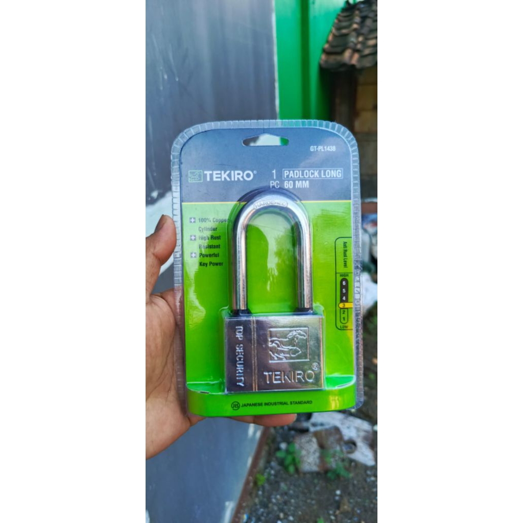 Tekiro gembok gudang ruko 60mm leher panjang
