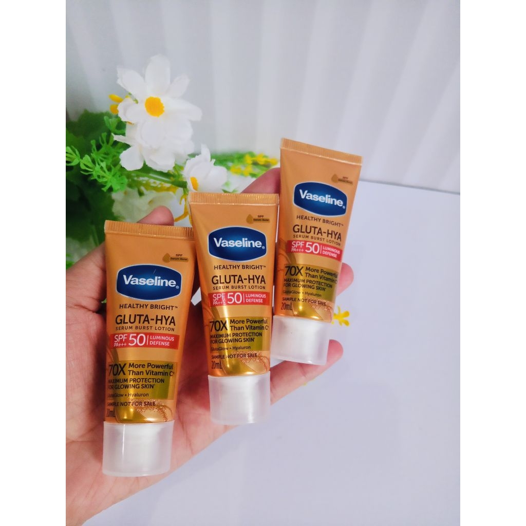VASELINE 20ml - GLuta Hya Spf 50 PA+++ Serum Burst Lotion