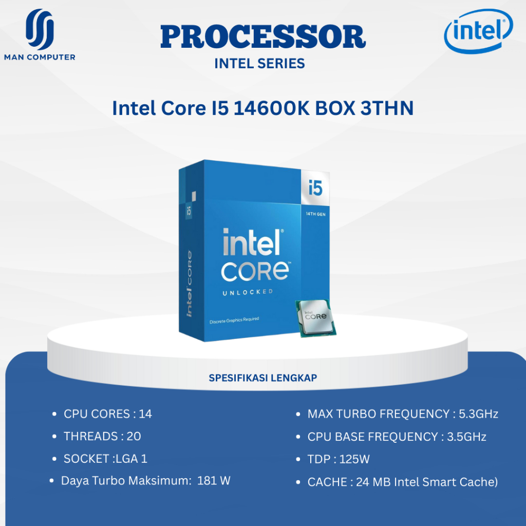 Processor Intel Core I5 14600K Box 3 THn