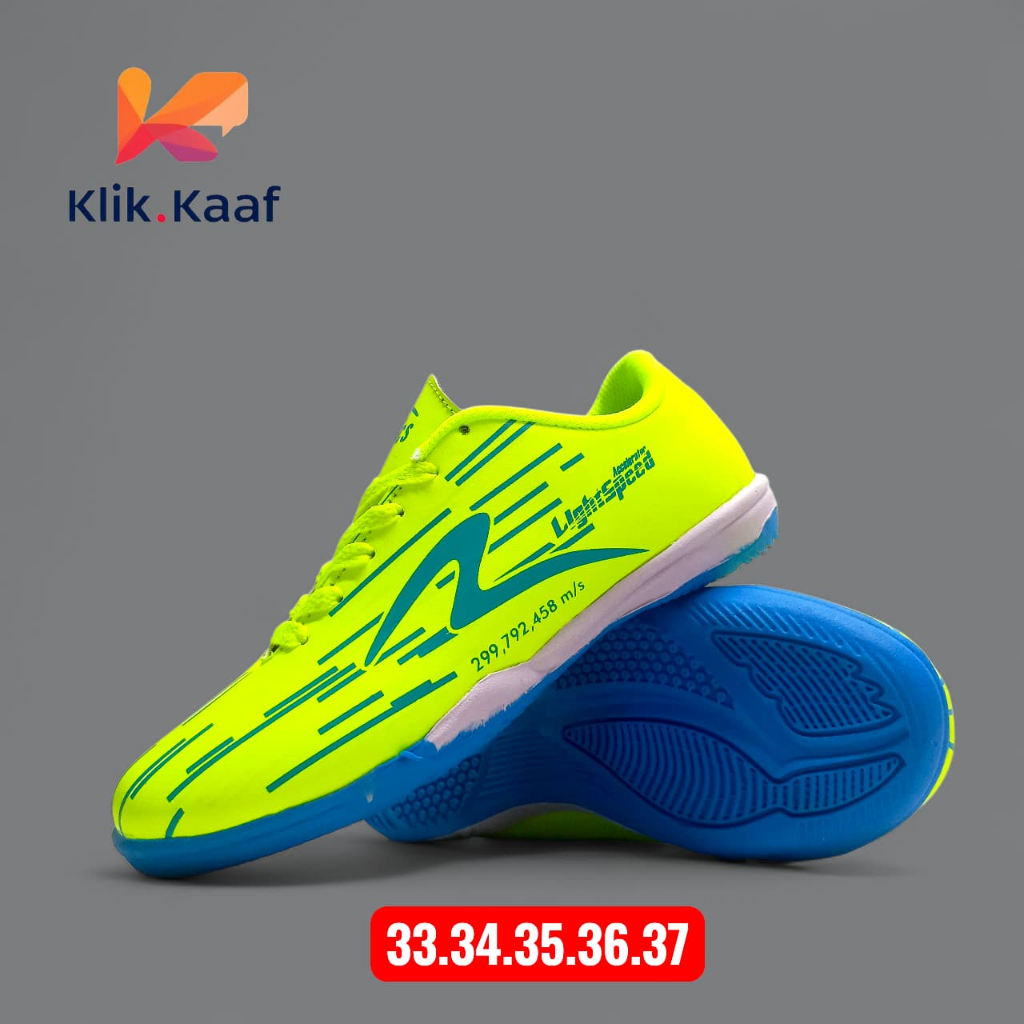 Kaaf - Sepatu Futsal Anak Specs Accelerator Lightspeed Reborn Hijau Blue
