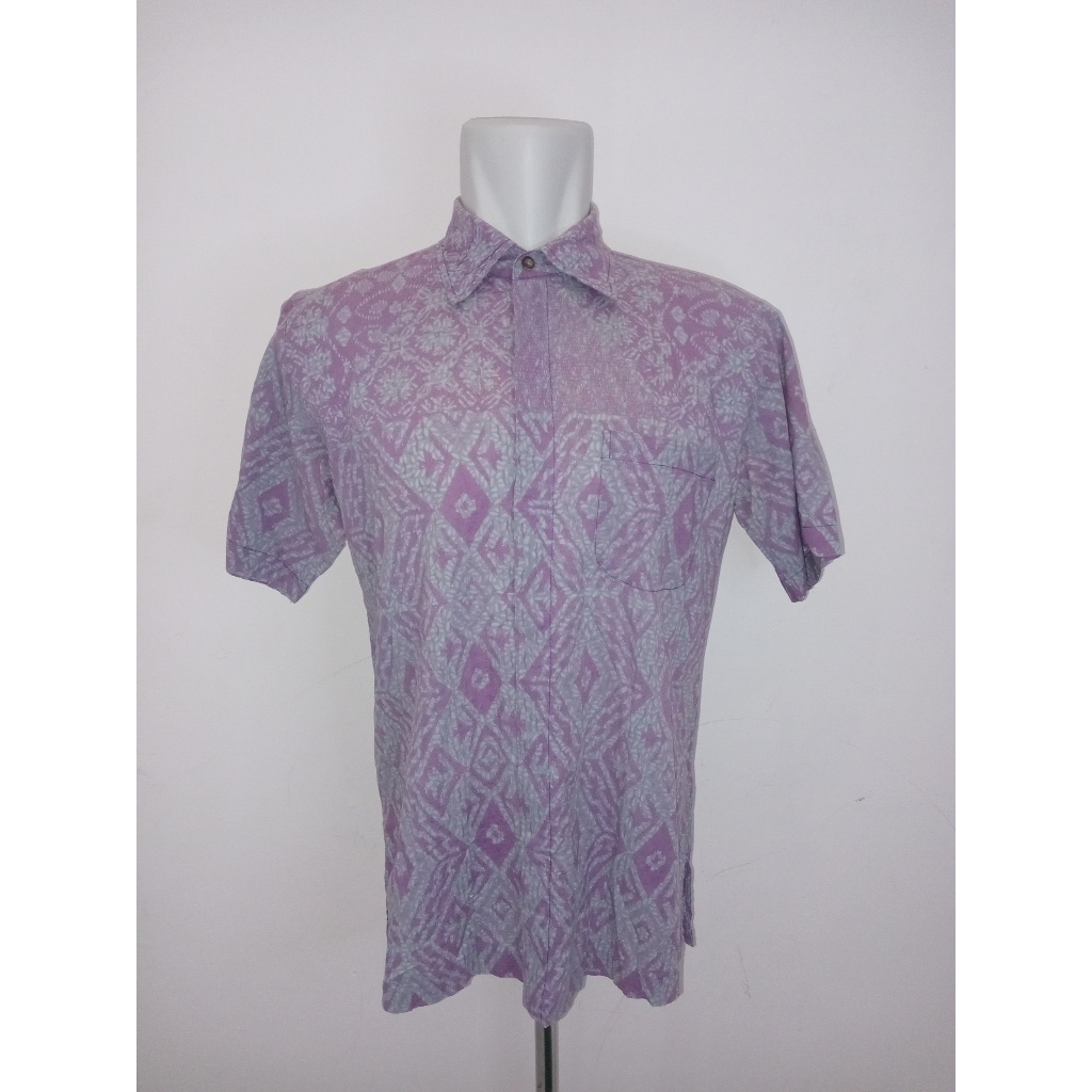 [PRELOVED] Good Atasan Pria Kemeja Batik Lengan Pendek PARANG KENCANA Size L