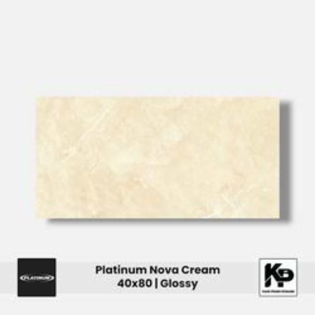 Keramik dinding glossy Platinum Nova cream 40x80 WB