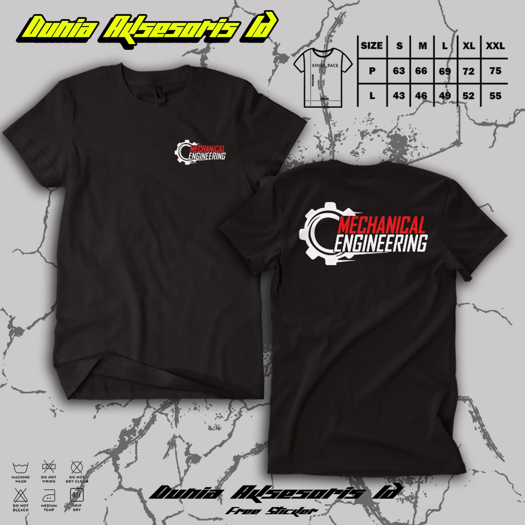 Kaos Mechanical Engineering | Kaos Teknik Mesin | Kaos Solidarity M Forever | Baju Tshirt M Solver