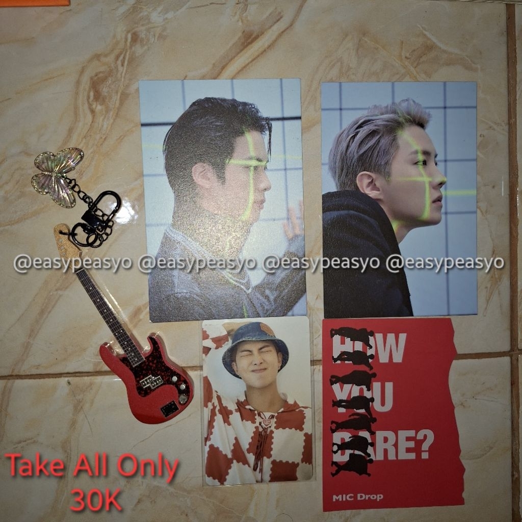 BTS PROOF POSTCARD/JIN/JHOPE/RM PC OFFICIAL MURAH