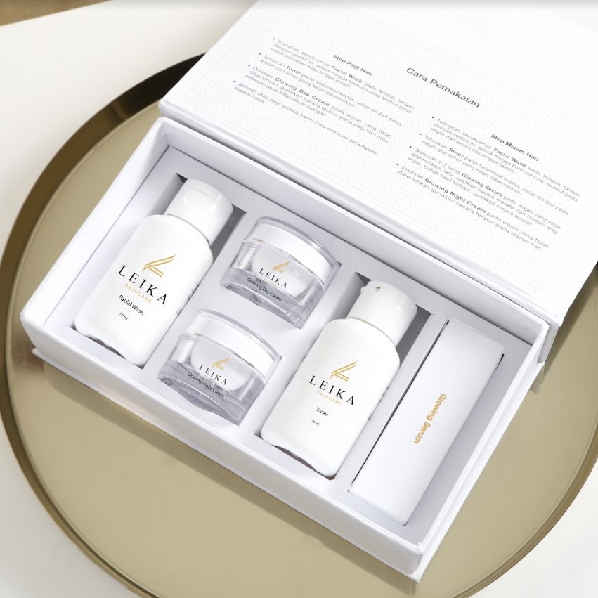 Paket Lengkap Leika Skincare Penghilang Bekas Jerawat Penghilang Jerawat Anti Acne Bopeng Bruntusan 