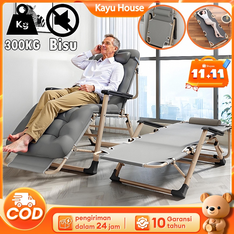 Kursi Lipat Tidur Santai Malas Kursi Malas Kursi Santai Lipat Folding Bed Ranjang Lipat Santai