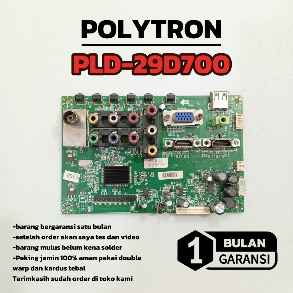 MAINBOARD POLYTRON PLD-29D700 - MB - MOTHERBOARD - MOBO - MODUL - MESIN TV POLYTRON PLD29D700