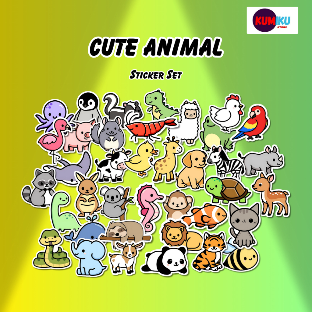 Sticker Cute Animal | Sticker Aesthetic | Sticker Kpop | Sticker Anime | Sticker Laptop | Tumbler