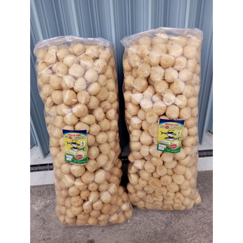 Kerupuk Ikan Tenggiri Amplang Ikan Tenggiri Ball 1 Kg