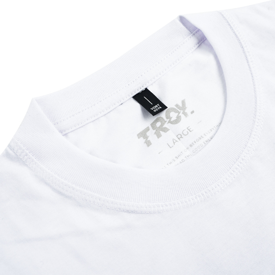 Troy Company Double Sleeve Tshirt White Stripe Break Limits - Kaos Putih Lengan Panjang DS 3398