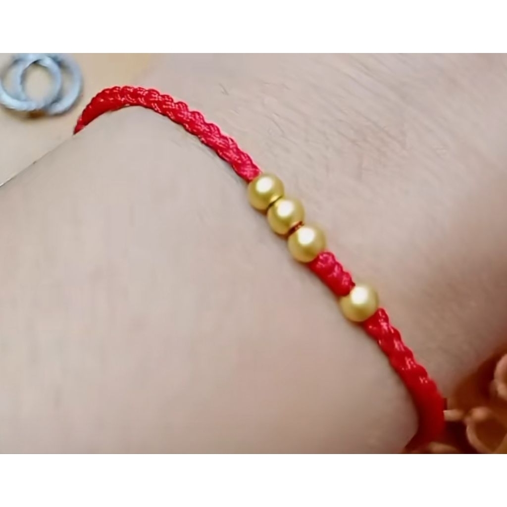 Gelang Tali Bola Emas Hongkong 999%