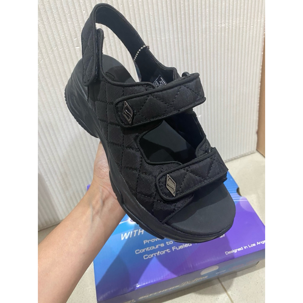 Skechers D'Lites 4.0 Women's Sandal - Black size 36