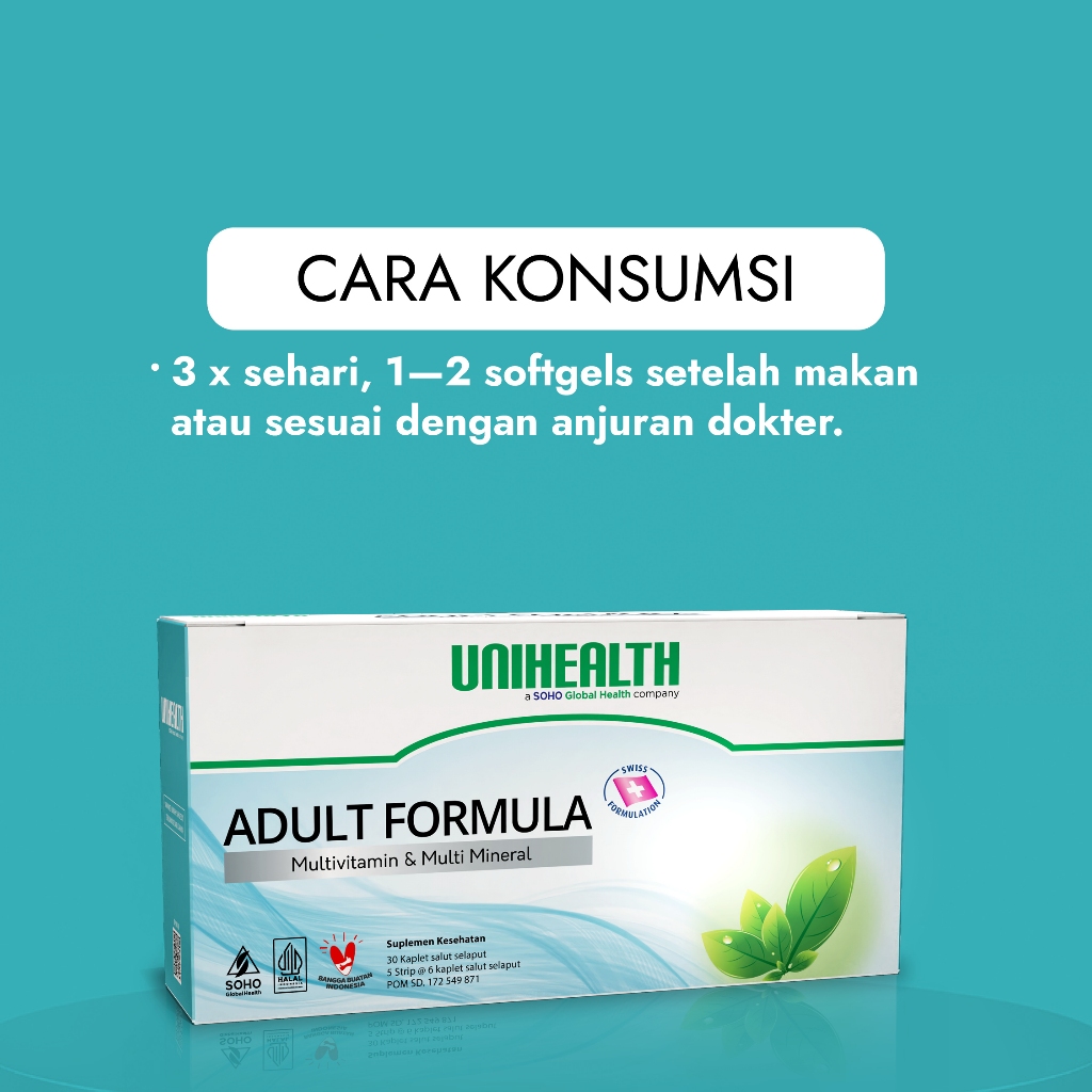 Adult Formula - Multivitamin + Temulawak + Antioksidan - UNIHEALTH