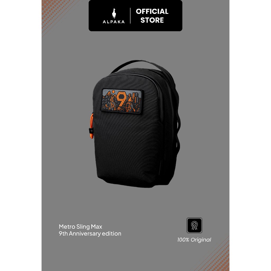Alpaka Metro Sling Max 9th Anniversary Limited Edition with Patch Tas Selempang Pria