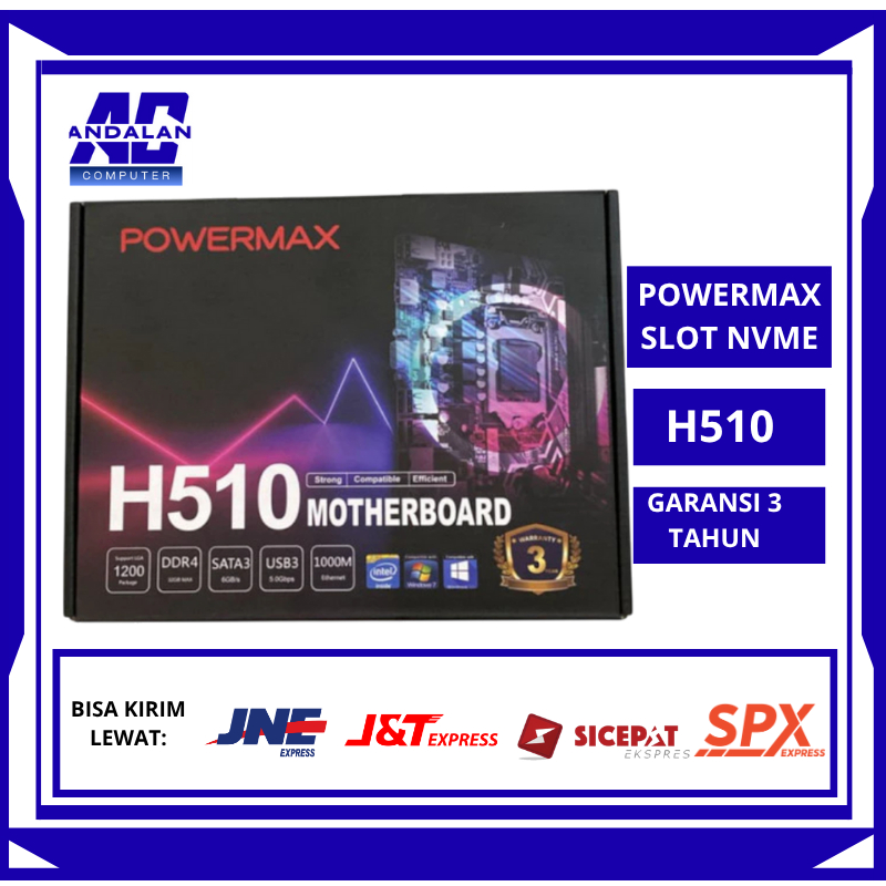 Motherboard POWERMAX H510 DDR4 INTEL LGA 1200 NVME