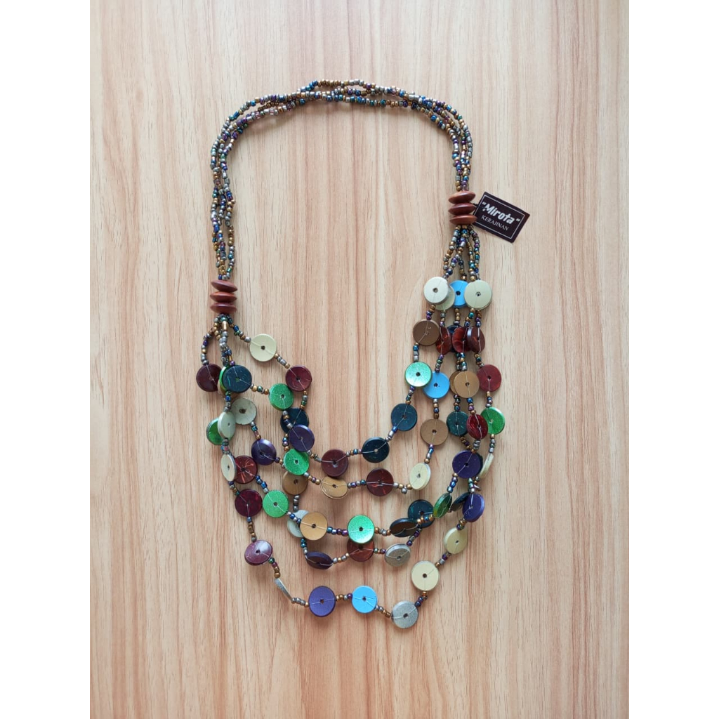 Kalung manik etnis / kalung etnis Bali Jogja / kalung wanita fashion
