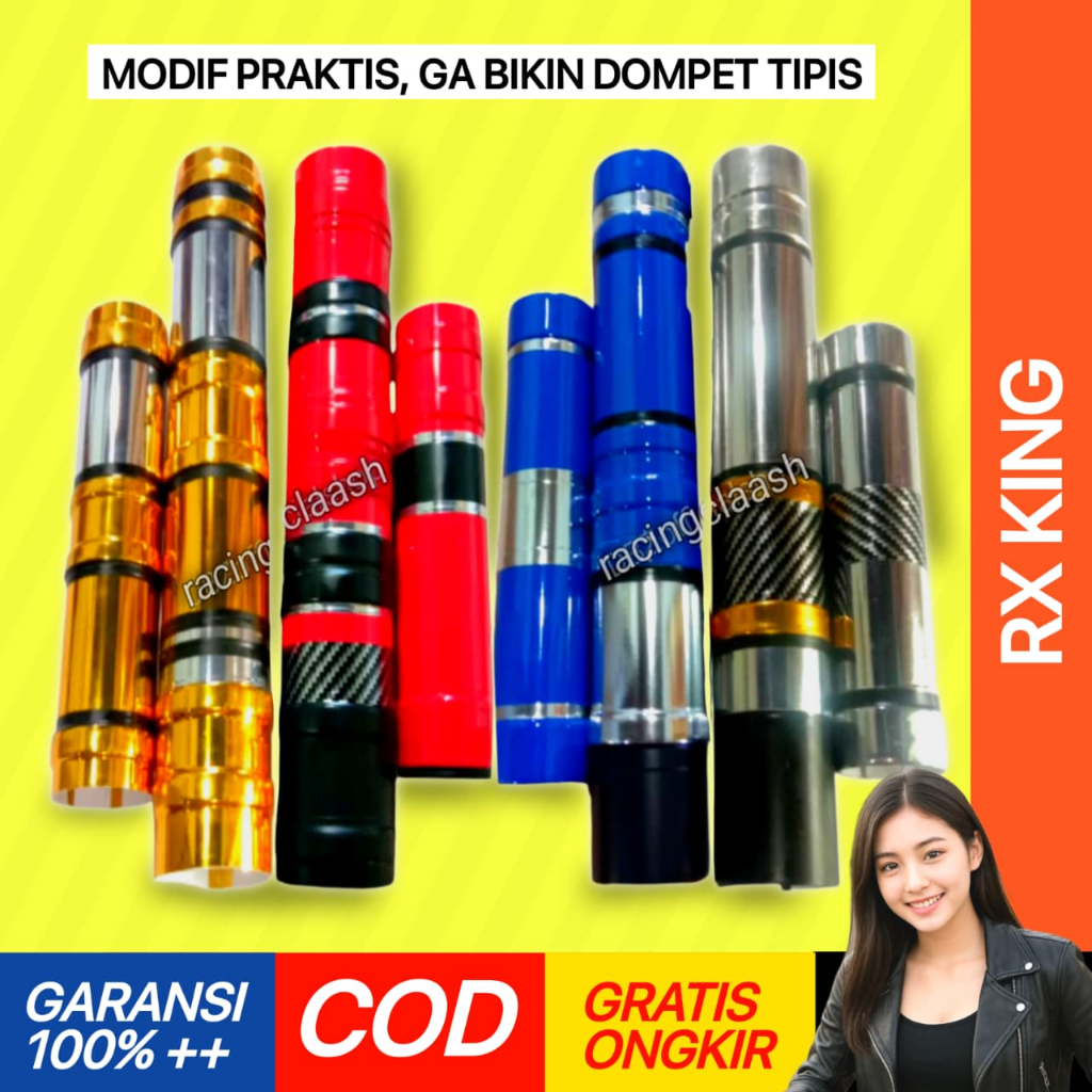 Shopizen Cover Shock Sok Skok Suspensi Depan Rx King Old New Atas Bawah