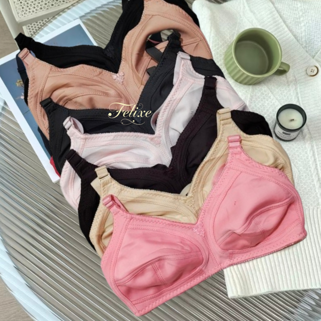 Bra Tanpa Kawat Cup Besar 36-42  | BH Wanita Tanpa Kawat Tanpa Busa