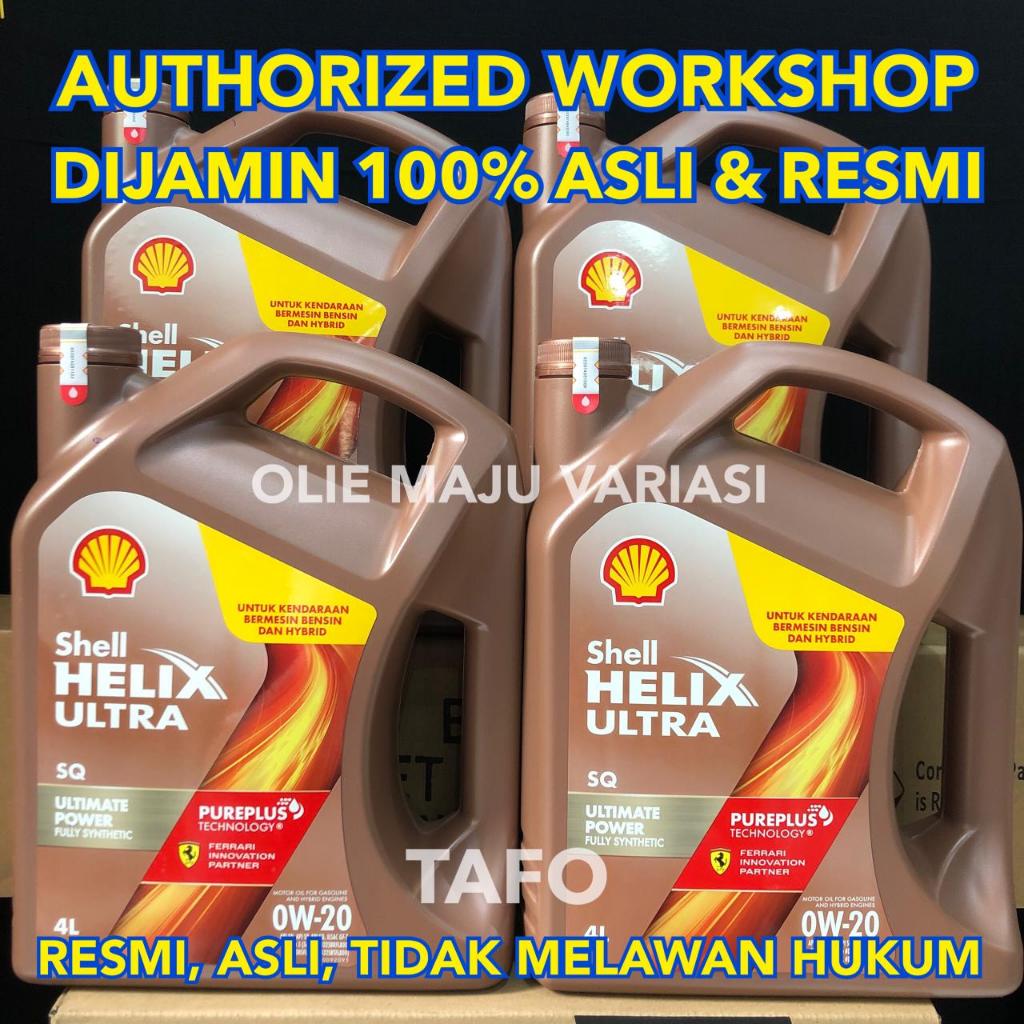 SHELL HELIX ULTRA 0W-20 FULL SINTETIK / SHELL ULTRA 0W20 ORIGINAL ASLI