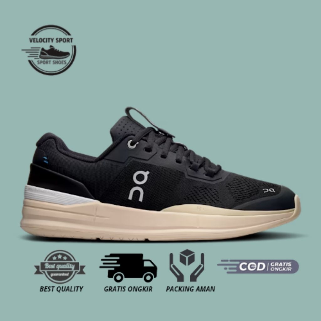 Sepatu On Tenis Cloud The Roger Federer Black Cream