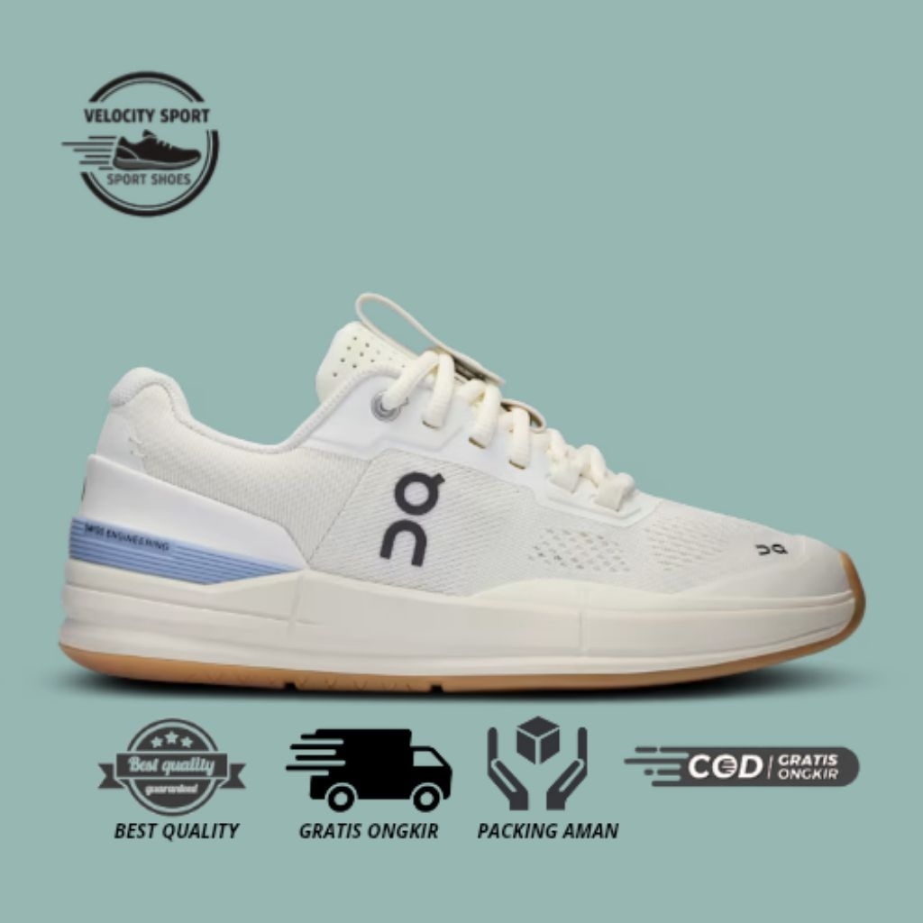 Sepatu On Tenis Cloud The Roger Pro Federer Ivory Chambray