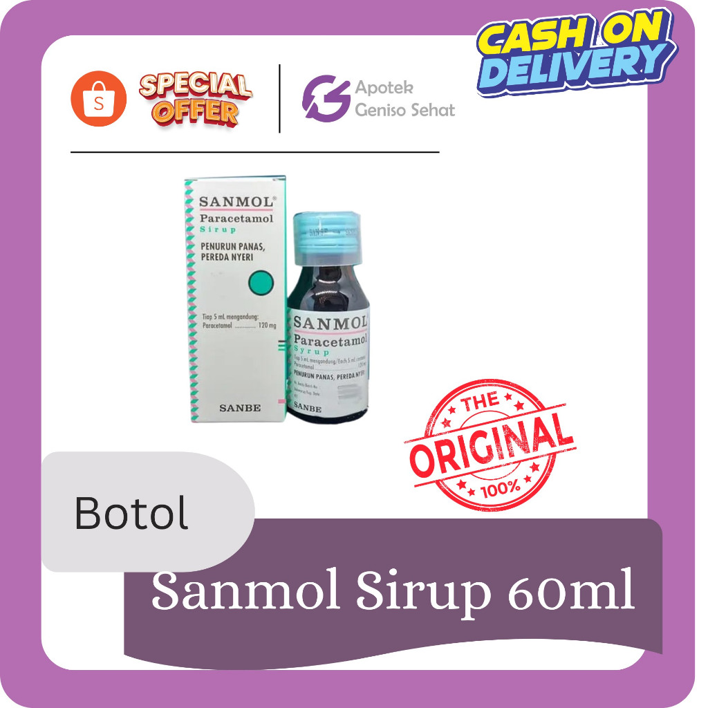 Sanmol sirup | Penurun panas anak | Demam
