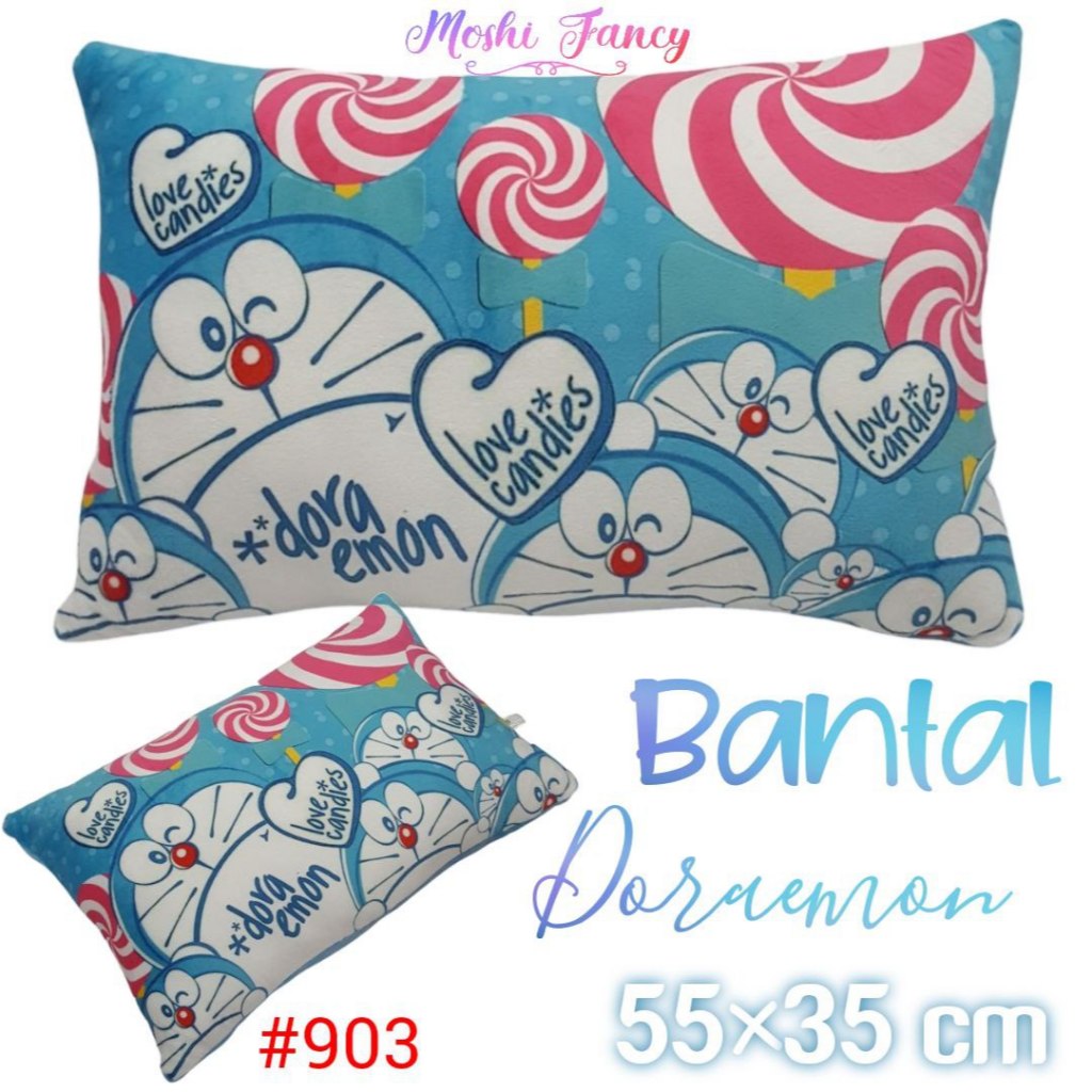 Bantal Doraemon / Bantal Tidur Anak Doraemon / Boneka Doraemon Permen Lolipop
