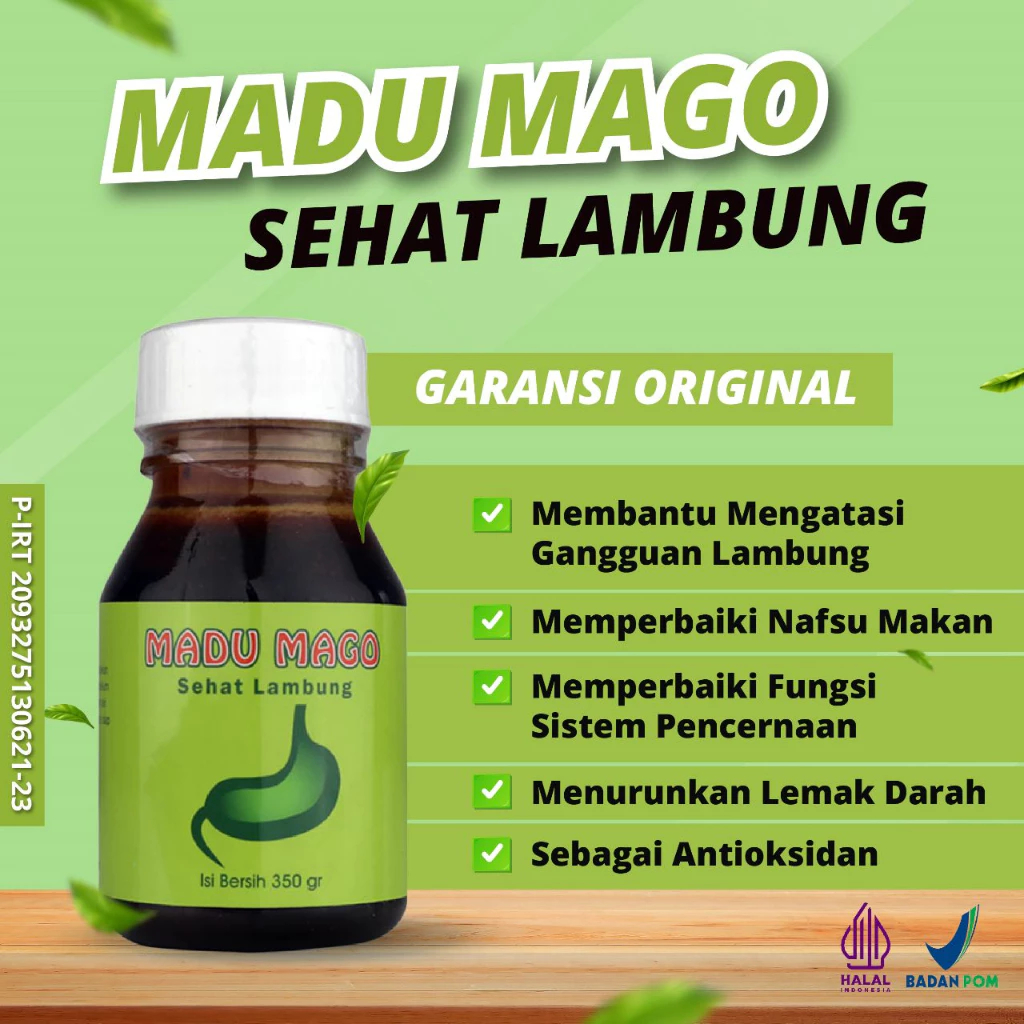 Madu Mago - Madu Maag - Madu Asam Lambung - Obat Maag - Obat Herbal Asam Lambung