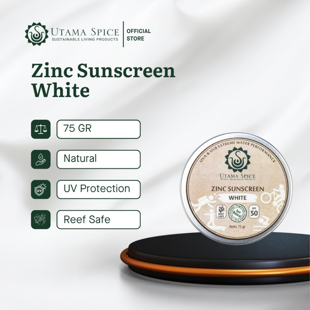 Utama Spice Zinc Sunscreen SPF50 75ml