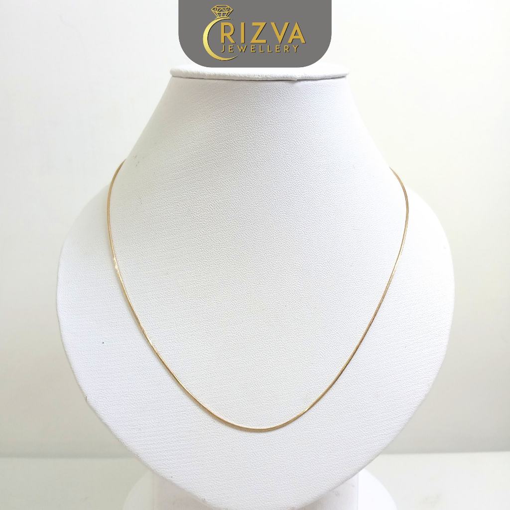 Kalung Emas Dewasa Cassandra Gold 9K Rizva Jewellery | Model Simple Elegan Kalung Cassandra Emas 9K